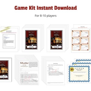 Murder at the Museum Dinner Party Game – Interactive Mystery (PDF Download) image 3