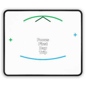 Day Trip Focus Desk Mat | mouse pad for remote workers