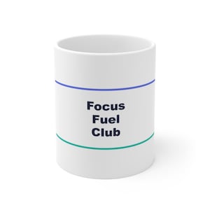 Focus Fuel Mug | ceramic mug for students | focus mug