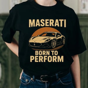 Vintage Maserati T-Shirt: Retro Sports Car Tee for Gearheads