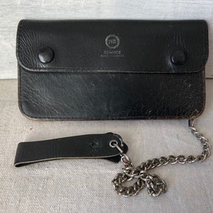 Leather Pitt Chain wallet Trucker or Biker wallet Made in Canada Pitt wallet leather