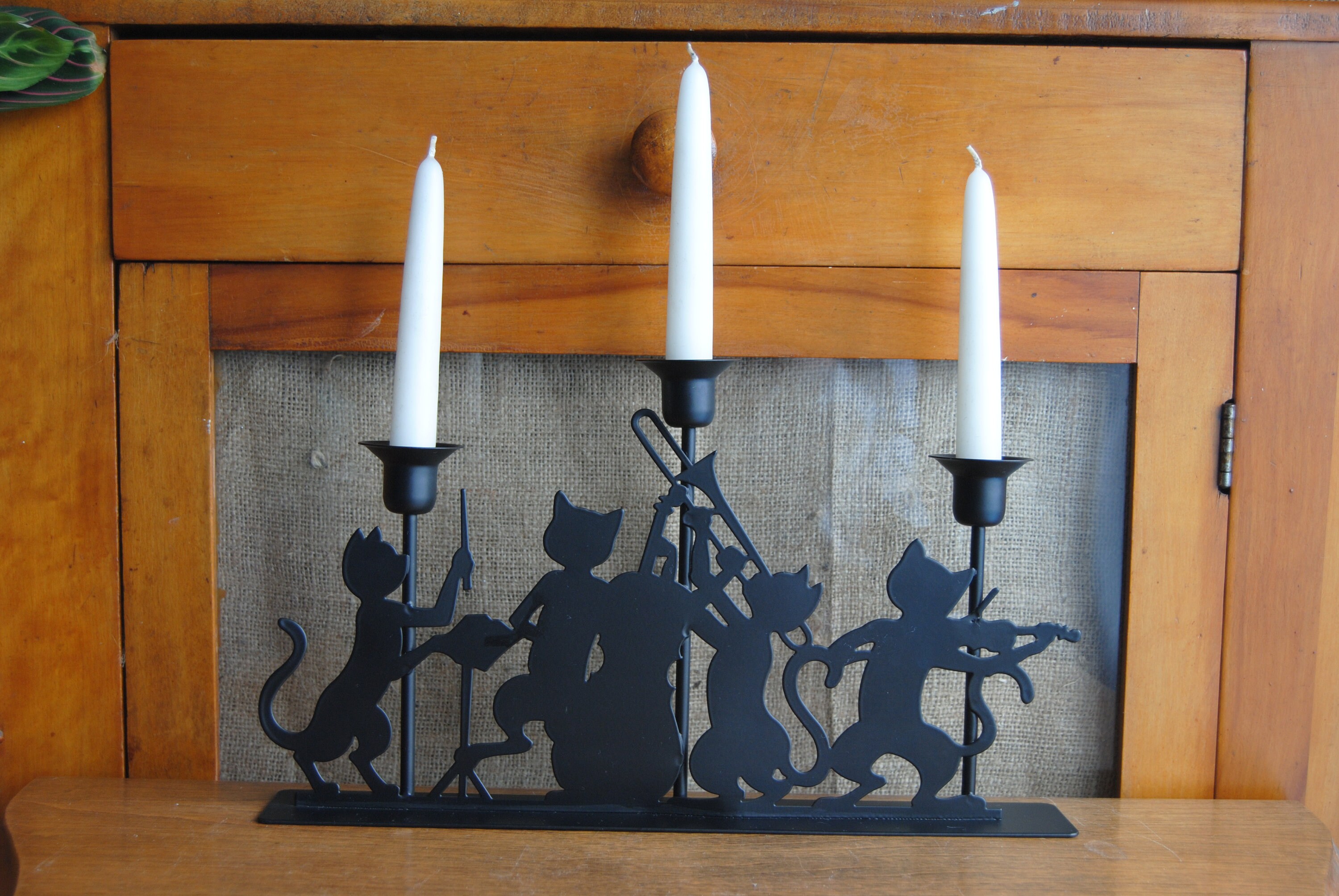 Cat candlestick promo holder