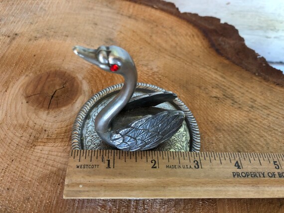 Vintage Swan Ring Tree - Ring Holder -  Dresser d… - image 5