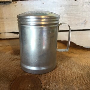 Vintage aluminum handled powdered sugar shaker - household items