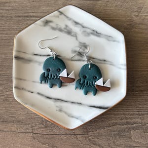 S.S. Nope - Cthulhu boat earrings