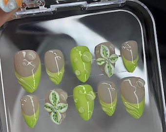 Seerosen | Handbemalte Press-Ons