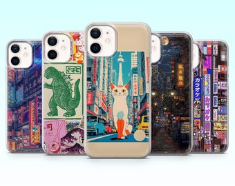 Tokyo Phone Case Japan Japancore Cover for iPhone 17Pro,16, 15, 14, 13, Samsung S25, S24, S23Fe, S22, A16, A26, A56, Pixel 10, 9Pro, 8