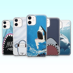 Shark Teeth Phone Case Shark Aquatic Predator Cover for iPhone 16 Pro, 15, 14, 13, 12, Samsung S25+, S24FE, S23, S22, A16, A25, Pixel 9Pro