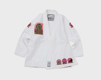 Shoyoroll BJJ Gi: witte jiu-jitsu-kimono 'Malibu', gelimiteerde editie