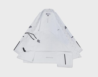 Albino and Preto Ground control Movement White BJJ Kimono - Limited Edition A&P Gis
