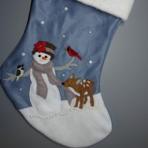 Fawn Christmas Stocking--"Come Play with Me!"