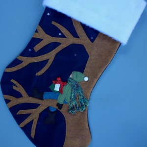 Personalized Christmas Stocking--"Waiting for Santa"