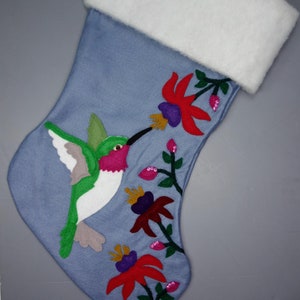 Hummingbird Christmas Stocking