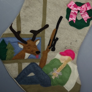 Hunting, Hunter Christmas Stocking for Him or HerChristmas Smooch or Tease image 5