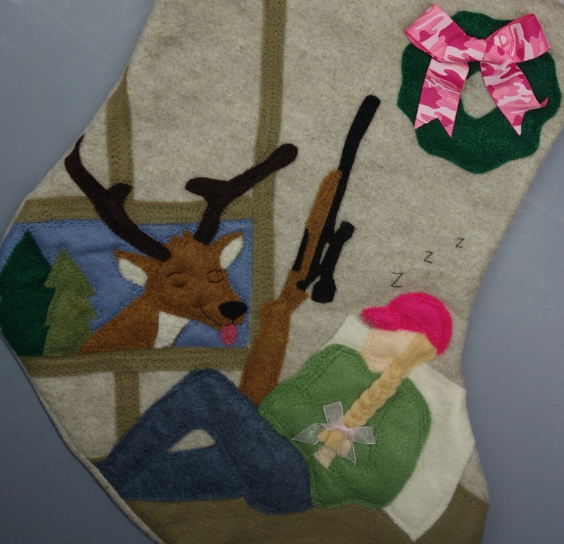 Hunting, Hunter Christmas Stocking for Him or HerChristmas Smooch or Tease image 5