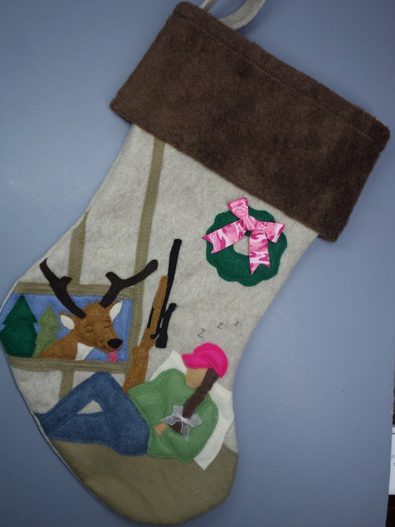 Hunting, Hunter Christmas Stocking for Him or HerChristmas Smooch or Tease image 4