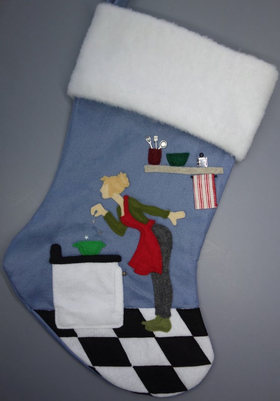 Chef/Baker Christmas Stocking--"Holiday Feast"