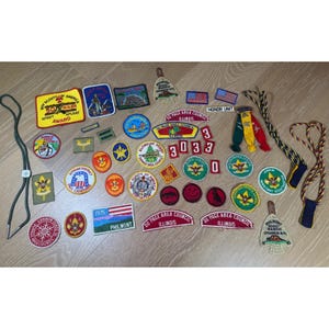 BSA Boy Scouts Philmont DuPage Area Council Patch Lot 1970s Vintage Multi Color