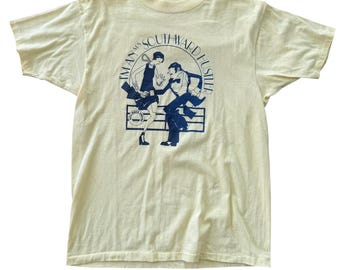 Hanes Norwegian Caribbean Lines 70s Disco Cruise T Shirt L Yellow Vintage Dance