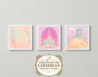 Pirates of the Caribbean Printable Posters | Pirates of the Caribbean Digital Download | Pirates Digital Download | Disney Printable Poster