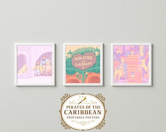 Pirates of the Caribbean Printable Posters | Pirates of the Caribbean Digital Download | Pirates Digital Download | Disney Printable Poster