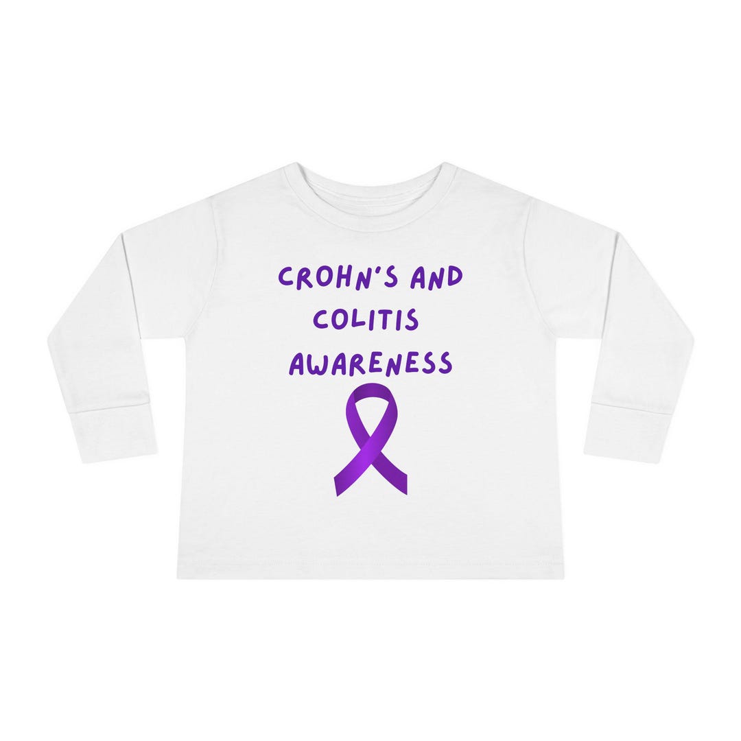 Toddler Crohn's and Colitis Awareness Ribbon - IBD Awareness Long ...