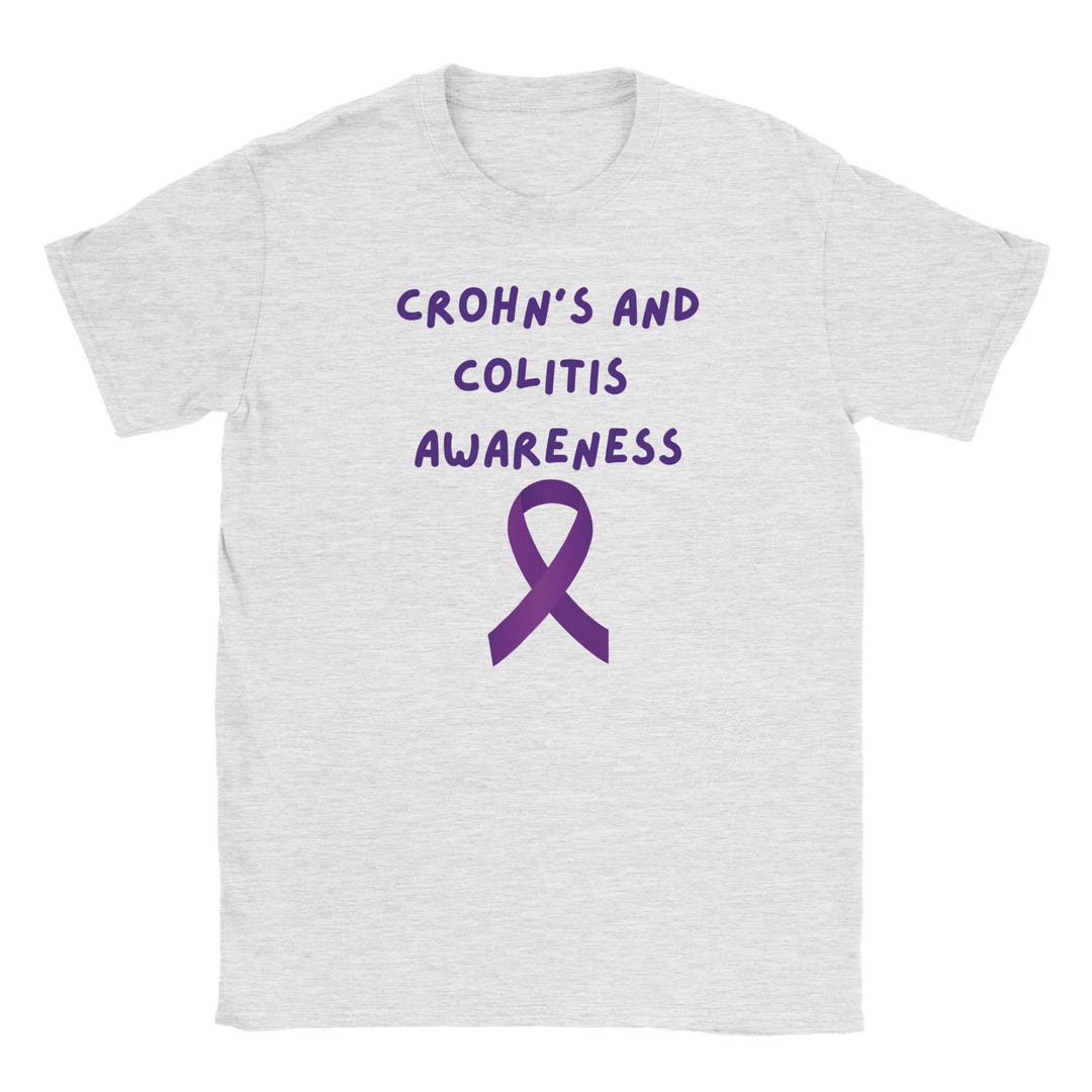 IBD Purple Ribbon Kids Shirt | Unisex Cotton Gift | Crohn's Disease and ...