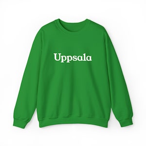 Uppsala Unisex Sweatshirt, Comfortable Crewneck, Ideal for Casual Wear, Holiday Gift, Relaxed Style