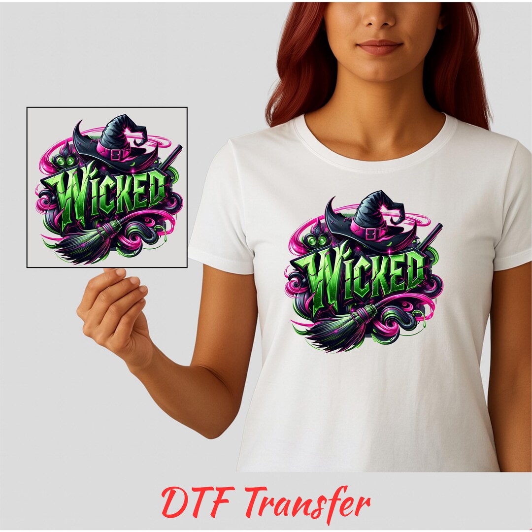 Wicked Witch DTF Transfer Collection - Halloween Spooky Design - Ready ...