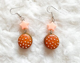 Hamburger Earrings, Burger Earrings, Cheeseburger Earrings, Fun, Summer, Food, Earrings