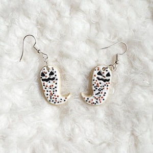 Halloween Earrings, Sugar Cookie, Ghost, Cookie, Ghost Cookie, Halloween, Earrings