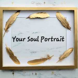 Custom Soul Portrait, Energetic Light Language Art, A3 Size
