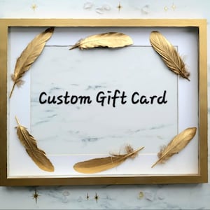 Carte-cadeau en langage clair, aquarelle originale A5