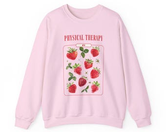 Berry Physical Therapy Sweatshirt, Unisex Crewneck Jumper, Rehab Sweatshirt, Exercise Clothing, Workout Sweater, Recovery Apparel