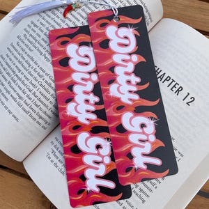 Dirty Girl Smut Lesezeichen | Buchwurm | Buchliebhaber | Schmutz | Buchclub | Lesezeichen | Lese Accessoires | Geschenk | Romanze Bücher | Witzig