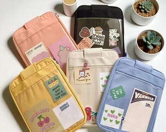 iPad Case Sleeve 11" – Cotton Canvas iPad Pro 11 and Air 10.9 Cover, Zipper Tablet Pouch, Protective iPad Bag for Travel & Everyday Use