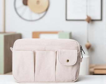 Large Stationery Pouch || Multi-Functional Pencil Case, Big Capacity Pen Organizer for School, Office, Artists & Travel Use