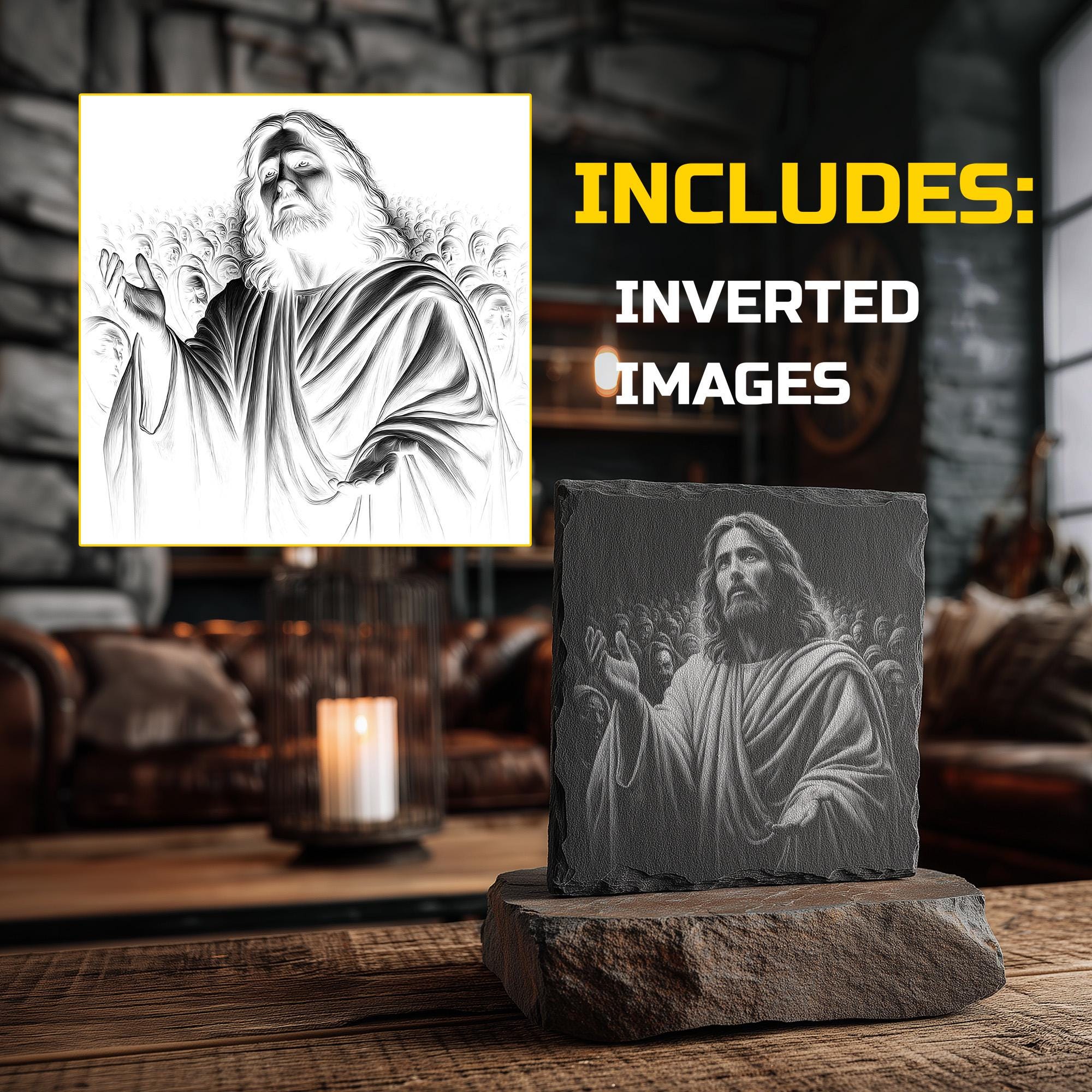 Christian Laser Engraving PNG Bundle -jesus Christ Coasters Designs ...
