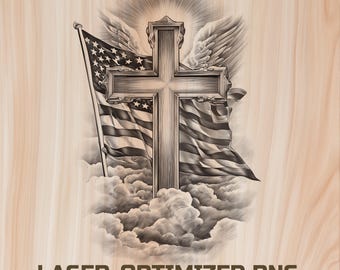 American patriotic Wood Laser Engraving File Digital Download -Holz Burning Design for Art, Cutting & charcuterie board, Commercial Use