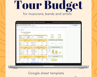 Turnébudgetmall för musiker | Google Sheets
