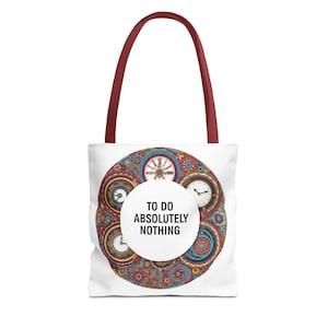 Chic Tote Bag for Relaxation, Fun Eco-Friendly Carryall for Errands, Lightweight Bag for Daily Use, Great Gift for Busy Friends