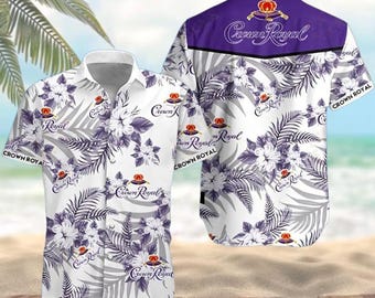 Crown Royal Hawaiian Shirt: Whiskey Lover Tropical Aloha Shirt