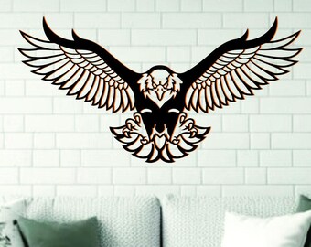 Fliegender Adler Vektor, CNC Laser Cut Datei (Digitaler Download)