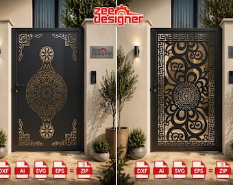 Ornamental Mandala CNC Gate| Laser Cut Metal Gate Design ,Digital Download.