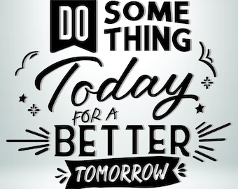 Frase motivacional en formato SVG, diseño tipográfico inspirador (descarga digital).