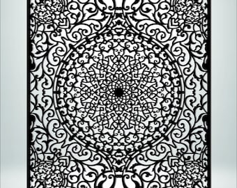 Royal Gate Panel SVG | CNC Router DXF Laser Cut File.