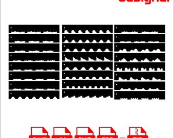 Paquete de archivos CNC para bordes decorativos, paquete de diseño de paneles de madera, plantillas para fresadora.