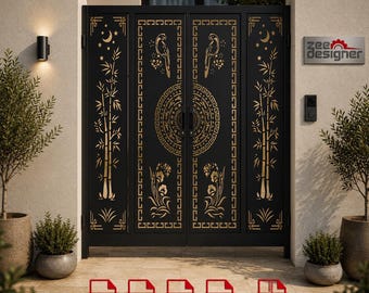 Laser Cut Metal Gate Design, CNC Plasma Files, Digital Download.