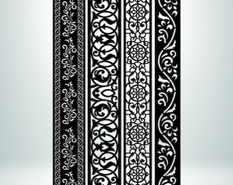 CNC Border Panel Bundle Files, , Metal Gate Railing Pattern, Plasma Cut.