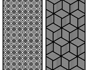 Modern wall art ,Geometric CNC Routers Files.